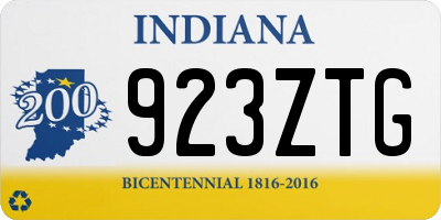 IN license plate 923ZTG