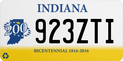 IN license plate 923ZTI