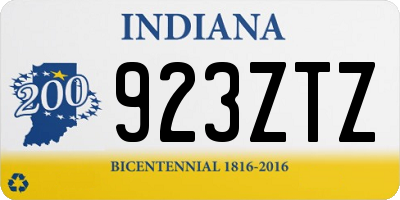 IN license plate 923ZTZ