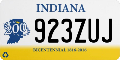 IN license plate 923ZUJ