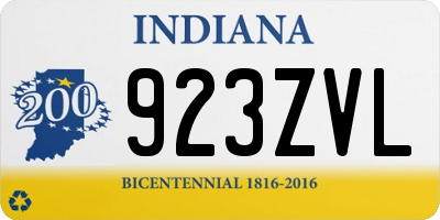 IN license plate 923ZVL