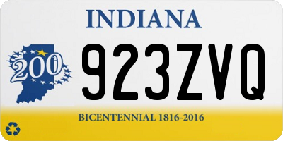 IN license plate 923ZVQ