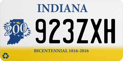 IN license plate 923ZXH