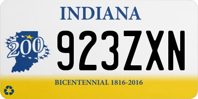 IN license plate 923ZXN