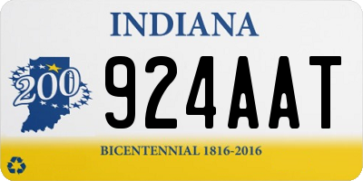 IN license plate 924AAT