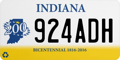 IN license plate 924ADH