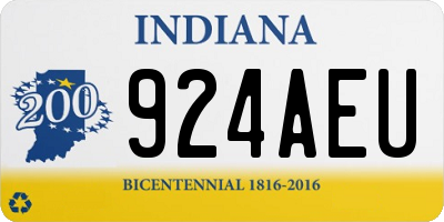IN license plate 924AEU