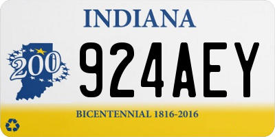 IN license plate 924AEY