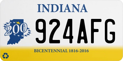 IN license plate 924AFG