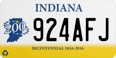 IN license plate 924AFJ
