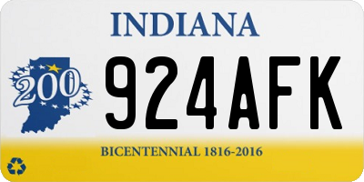 IN license plate 924AFK