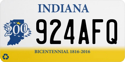 IN license plate 924AFQ
