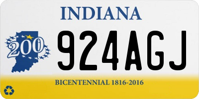 IN license plate 924AGJ