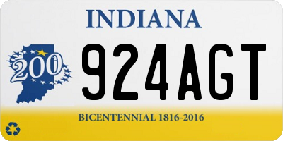 IN license plate 924AGT