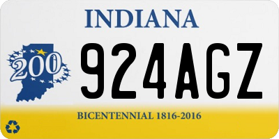 IN license plate 924AGZ