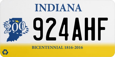 IN license plate 924AHF