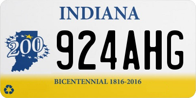 IN license plate 924AHG
