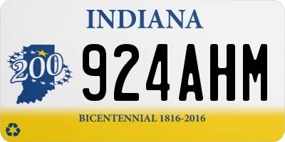 IN license plate 924AHM