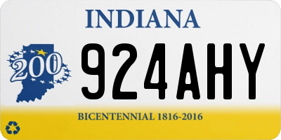 IN license plate 924AHY