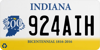 IN license plate 924AIH