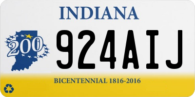 IN license plate 924AIJ