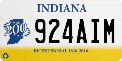 IN license plate 924AIM