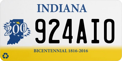 IN license plate 924AIO