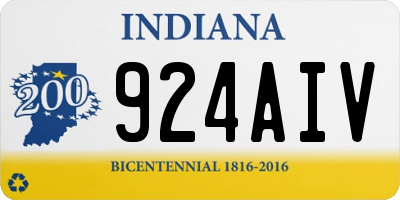 IN license plate 924AIV
