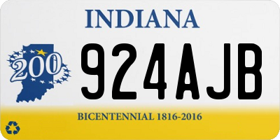 IN license plate 924AJB
