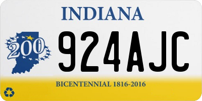 IN license plate 924AJC