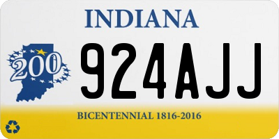 IN license plate 924AJJ