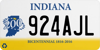 IN license plate 924AJL