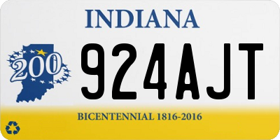 IN license plate 924AJT