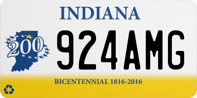 IN license plate 924AMG
