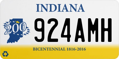 IN license plate 924AMH