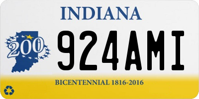 IN license plate 924AMI