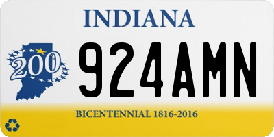 IN license plate 924AMN