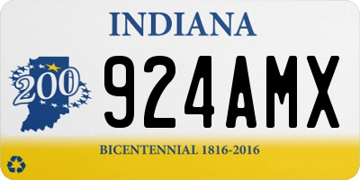 IN license plate 924AMX
