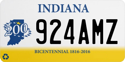 IN license plate 924AMZ