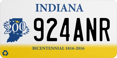 IN license plate 924ANR