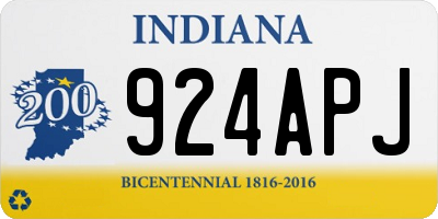 IN license plate 924APJ