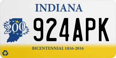 IN license plate 924APK