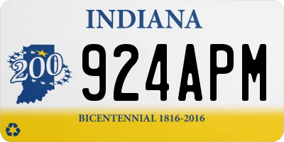 IN license plate 924APM