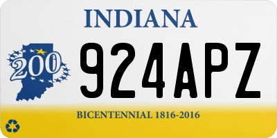 IN license plate 924APZ
