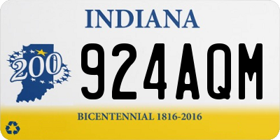 IN license plate 924AQM