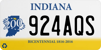 IN license plate 924AQS