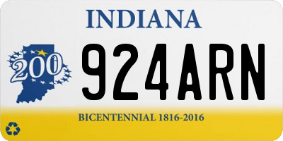 IN license plate 924ARN