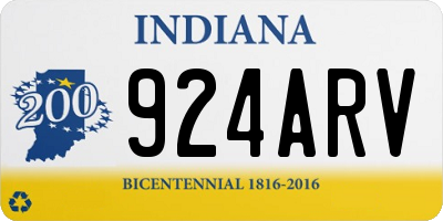 IN license plate 924ARV