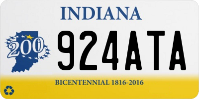 IN license plate 924ATA