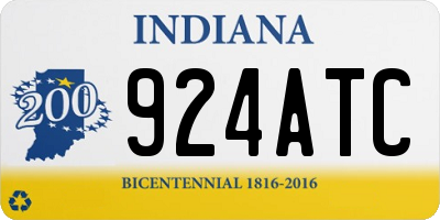 IN license plate 924ATC